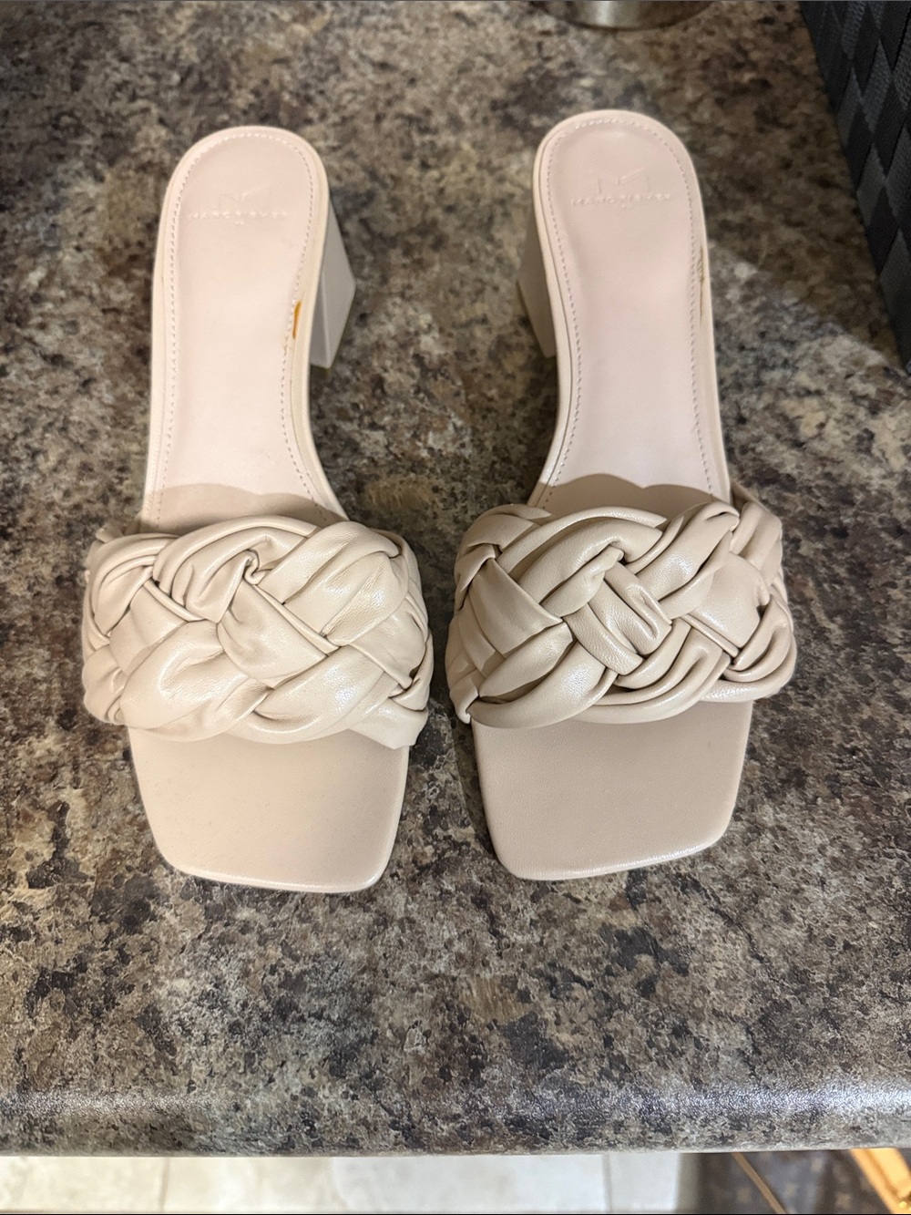 Braided Slide Heel - Cream Women's Sandal